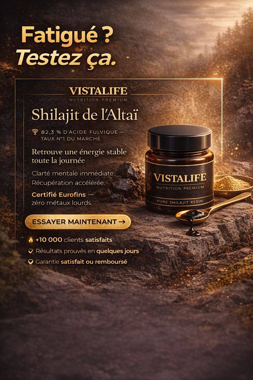 Shilajit VistaLife — Énergie, Vitalité & Détox